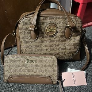 Juicy Couture handbag and wallet set